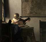 Vermeer, La donna con il liuto