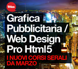 3 corsi serali: Web Design Html5, Grafica Light, Web Pro + Grafica Light