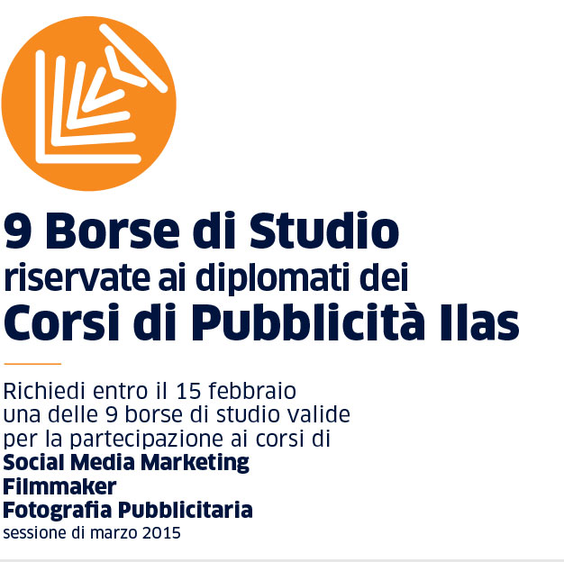 Borse di studio per il Master in Fotografia Pubblicitaria - 2° anno