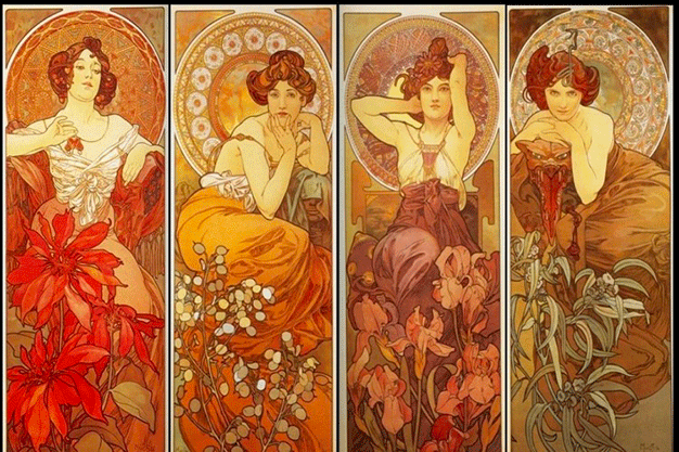 Alfons Mucha e le atmosfere Art Nouveau