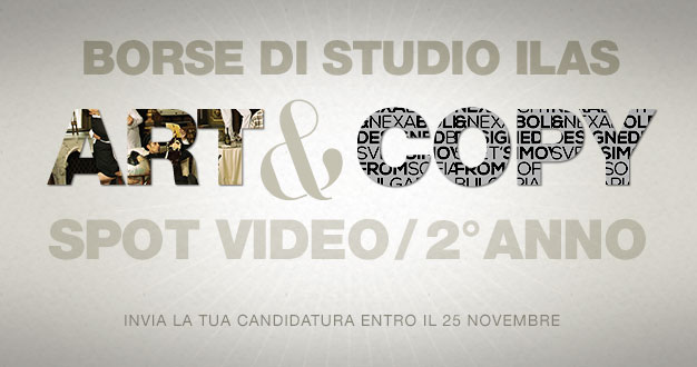 Art & Copy Spot Video - Attivate le borse di studio