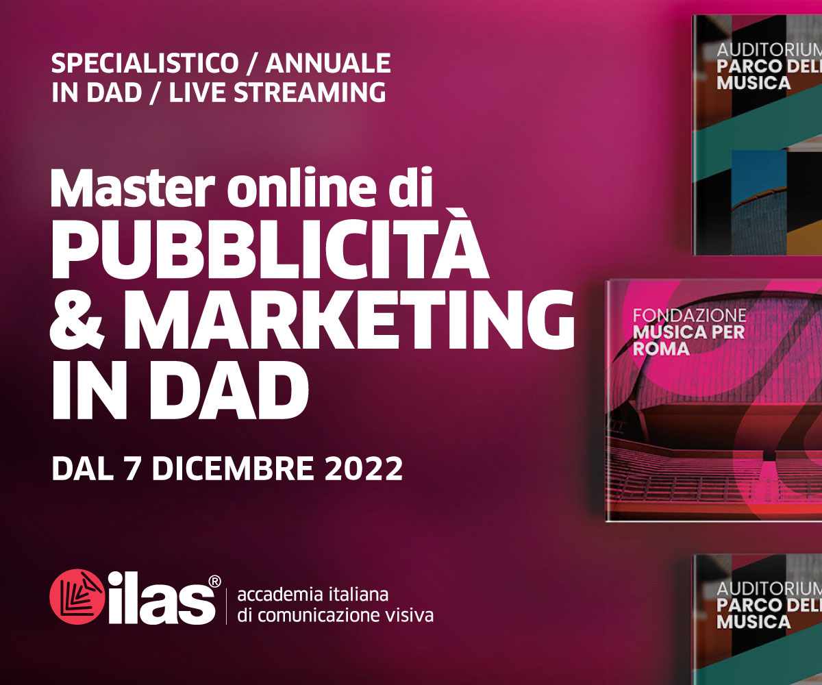 DAL 7/12 - MASTER DI PUBBLICITÀ IN DAD