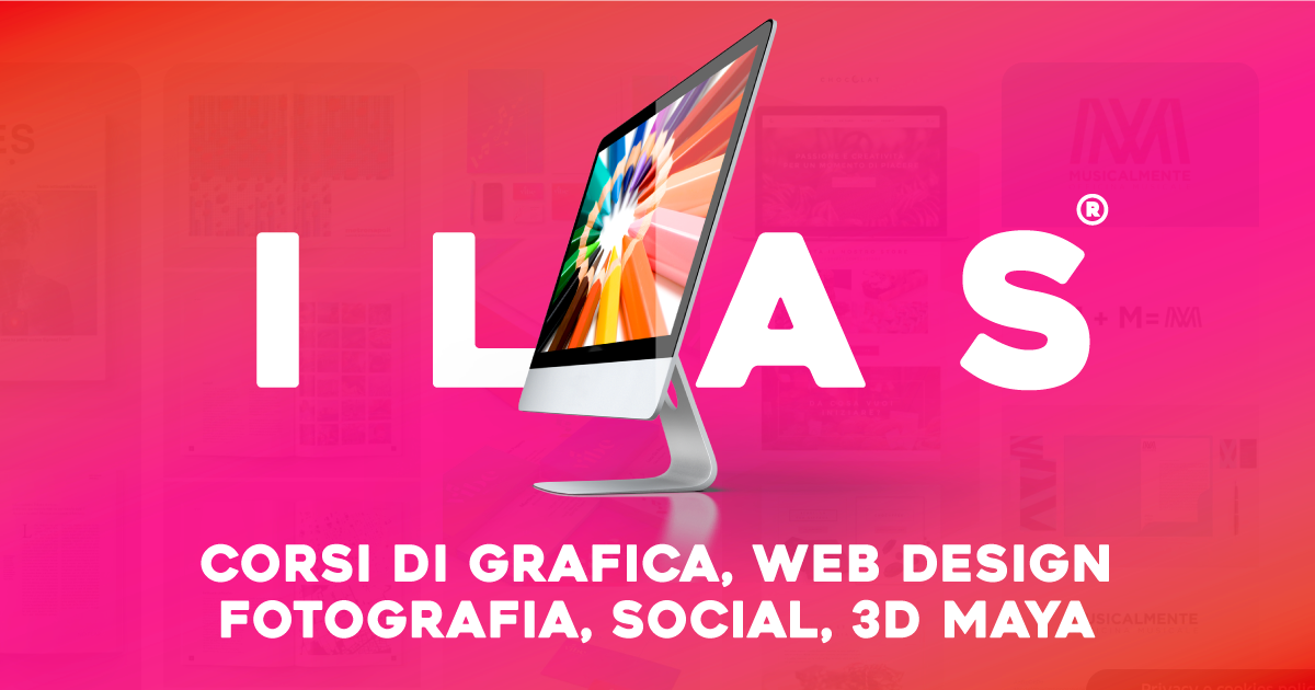 DAL 3 NOVEMBRE 2021 -  CORSO DI GRAFICA ILAS® IN AULA INFORMATICA