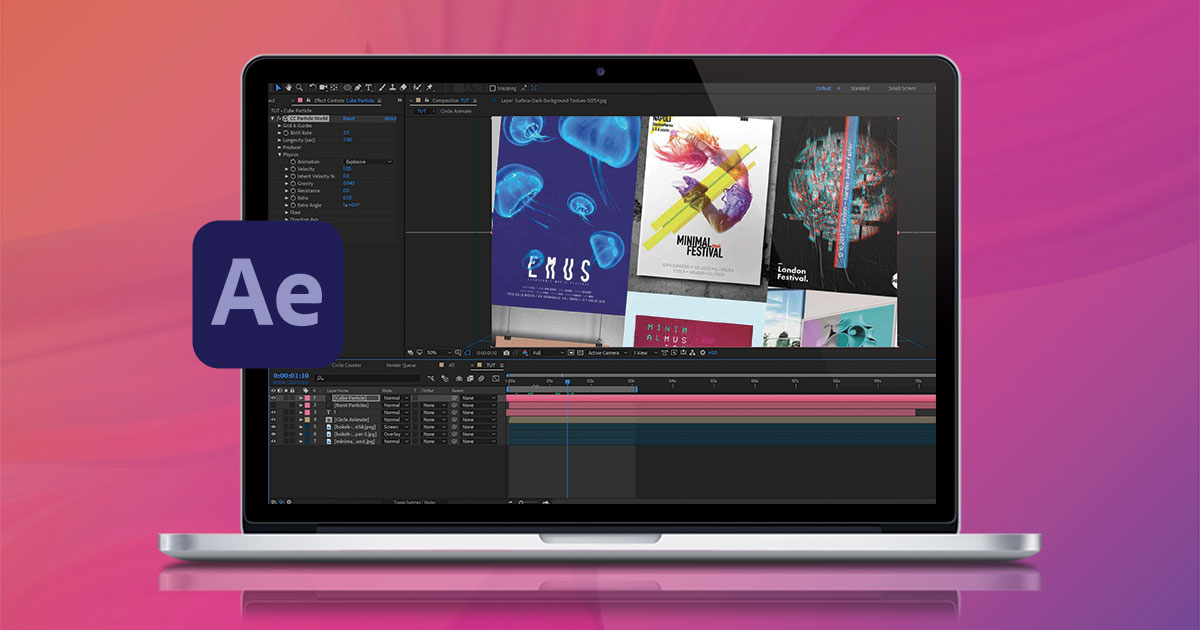 DAL 17 MAGGIO 2021 / MODULO GRATUITO  4 LEZIONI SU ADOBE AFTER EFFECTS PER LA CREAZIONE DI SPAZI DINAMICI PUBBLICITARI SU FACEBOOK E INSTAGRAM