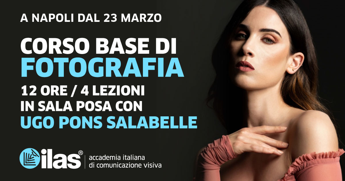 DAL 23 MARZO - CORSO MENSILE DI FOTOGRAFIA PROFESSIONALE IN SALA POSA - 150,00 €