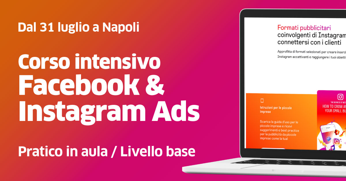 DAL 16 OTTOBRE - CORSO BASE DI SOCIAL MEDIA MANAGER - IN AULA INFORMATICA