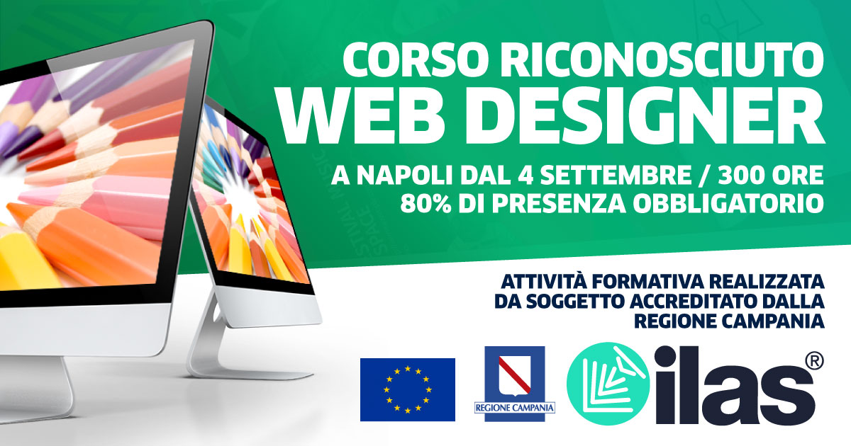 DAL 3/04 - CORSO GRAFICO PUBBLICITARIO ILAS® - IN AULA INFORMATICA - AUTORIZZATO REGIONE CAMPANIA