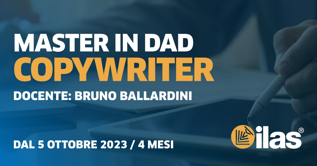 DAL 5/10 - MASTER IN DAD: COPYWRITER CON BRUNO BALLARDINI