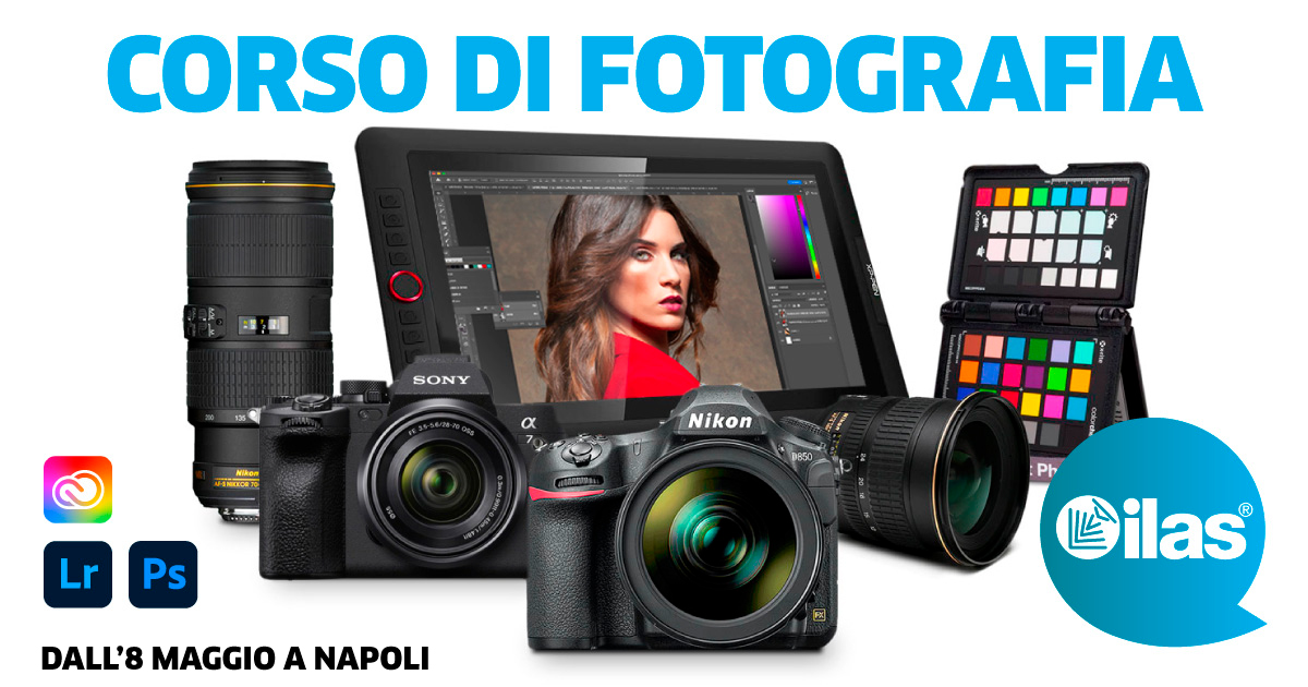 DAL 30 MARZO - CORSO BASE DI FOTOGRAFIA PUBBLICITARIA IN SALA POSA - MENSILE - 150,00 €