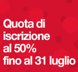 Fino al 31 luglio risparmi il 50% sulla quota di iscrizione ai corsi annuali ILAS.