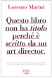 Questo libro non ha titolo perché scritto da un art director