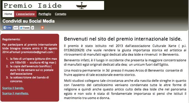 premio internazionale Iside