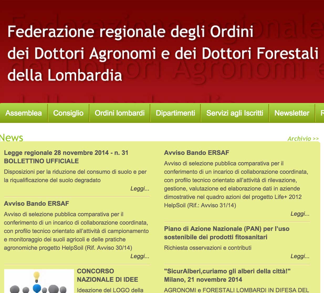 logo per la Federazione regionale degli Ordini dottori agronomi e dottori forestali della Lombardia