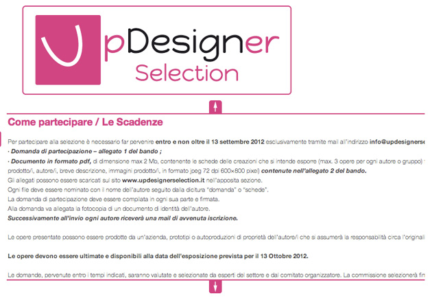 Up Designer Selection