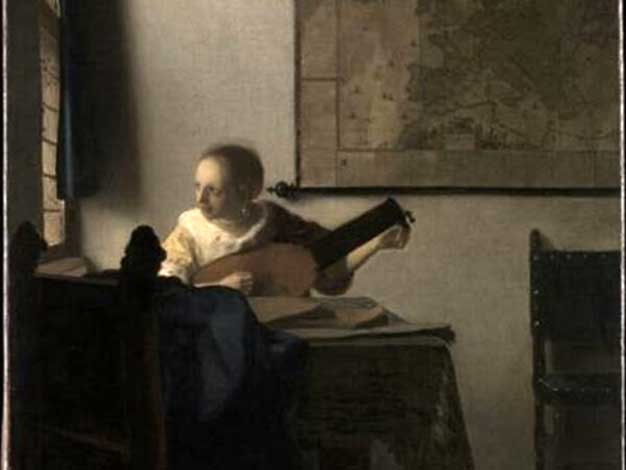 Vermeer, La donna con il liuto